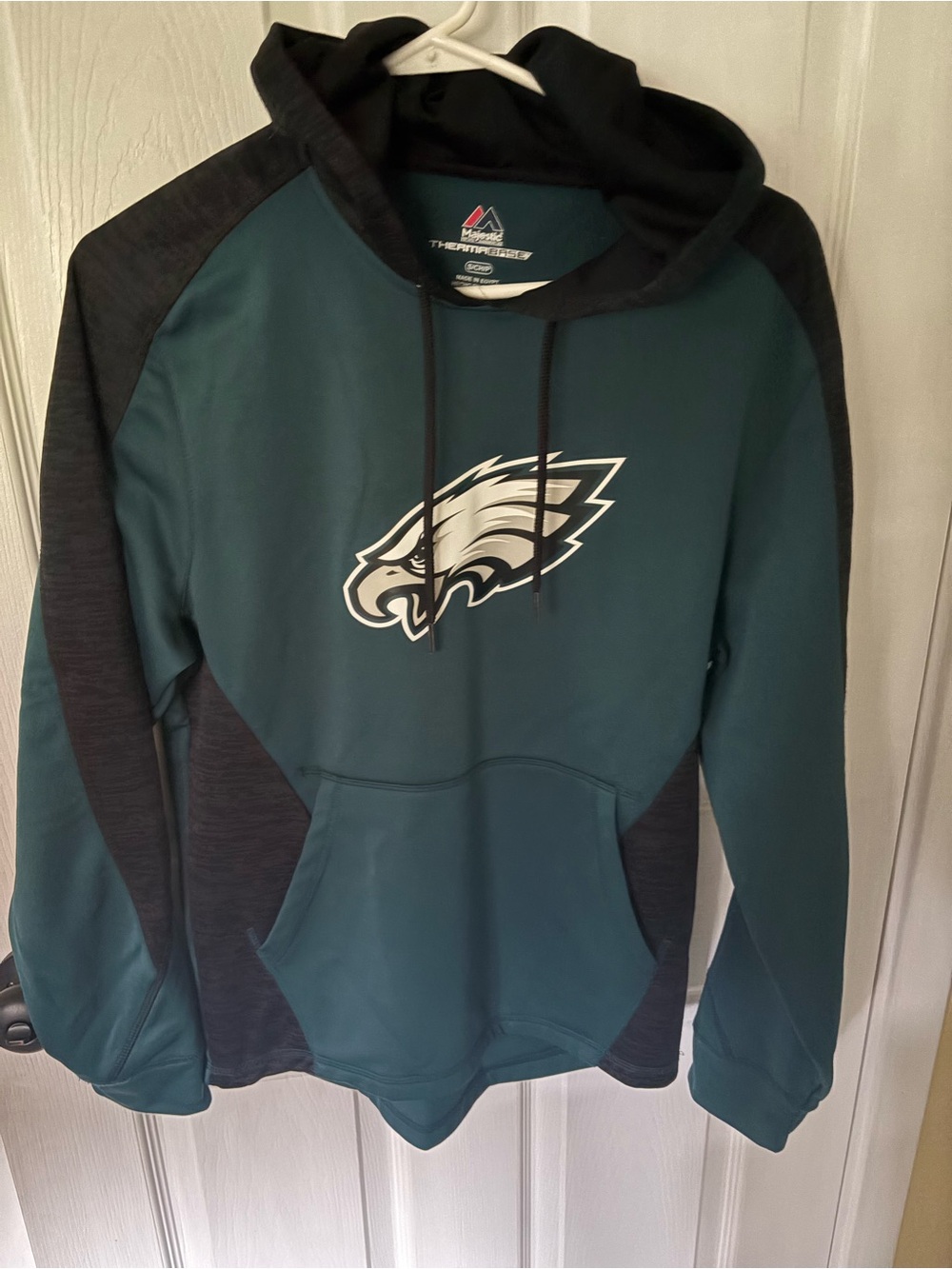 Philadelphia Eagles Womens Teal and Black Hoodie Sweatshirt